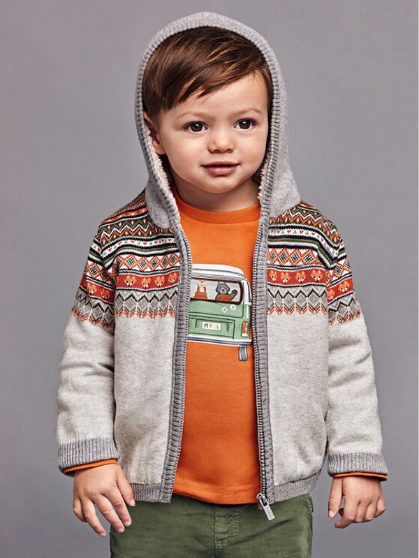 Mayoral Mayoral Пуловер 2309 Сив Regular Fit