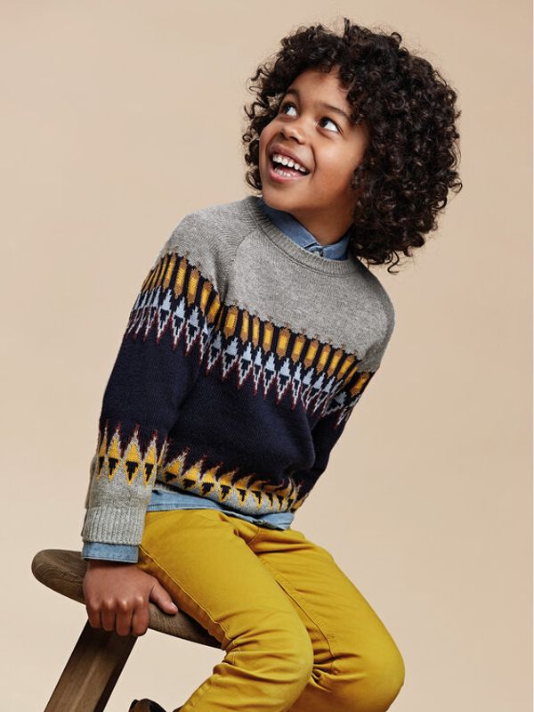 Mayoral Mayoral Пуловер 4.321 Тъмносин Regular Fit