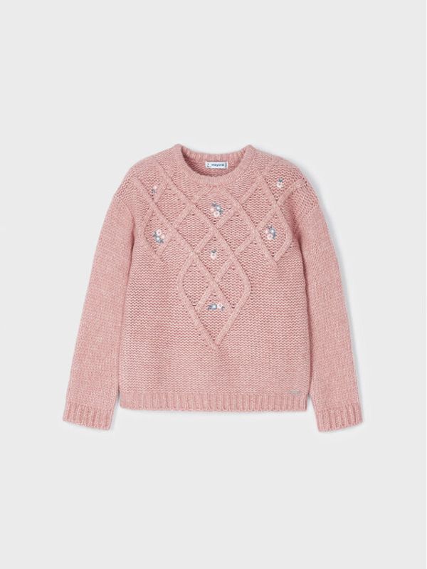 Mayoral Mayoral Пуловер 4302 Розов Regular Fit