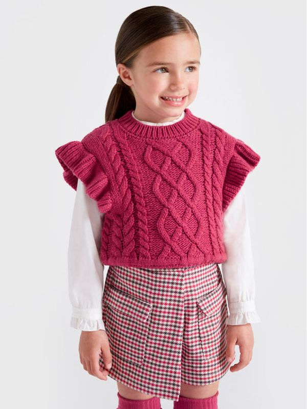 Mayoral Mayoral Пуловер 4313 Розов Regular Fit