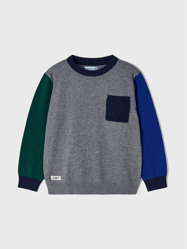 Mayoral Mayoral Пуловер 4388 Сив Regular Fit