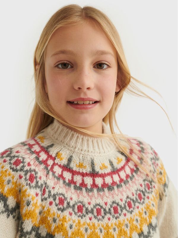 Mayoral Mayoral Пуловер 7372 Бежов Regular Fit