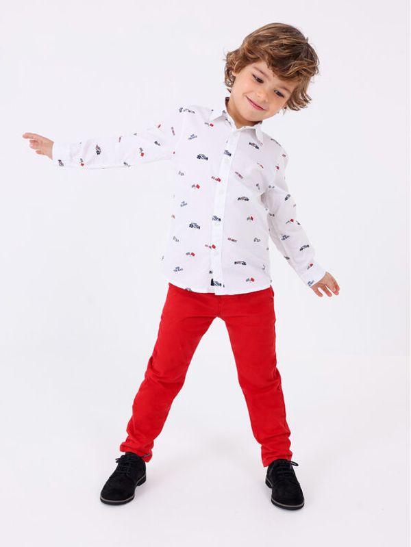 Mayoral Mayoral Риза 4.110 Бял Regular Fit