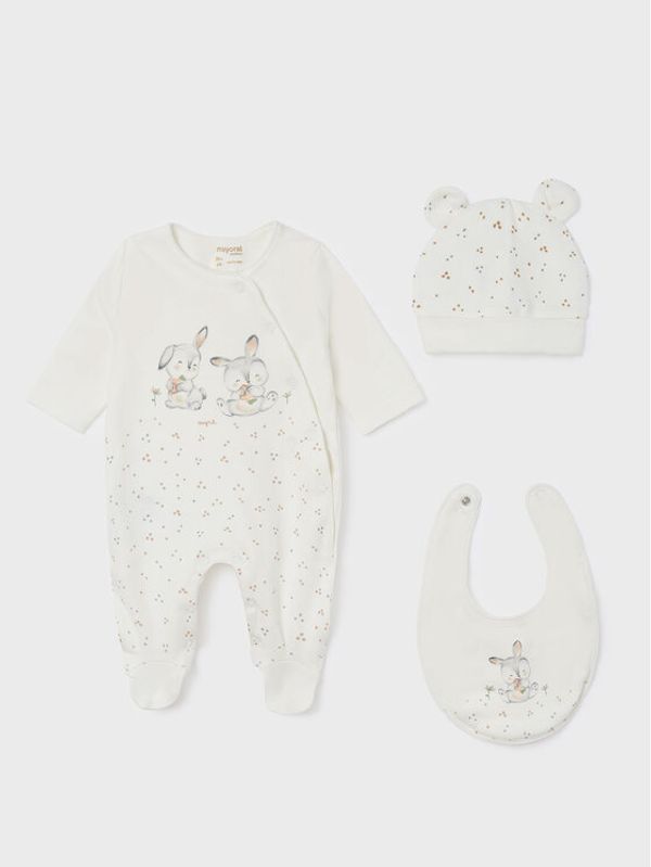 Mayoral Mayoral Ромпер 9208 Бял Regular Fit