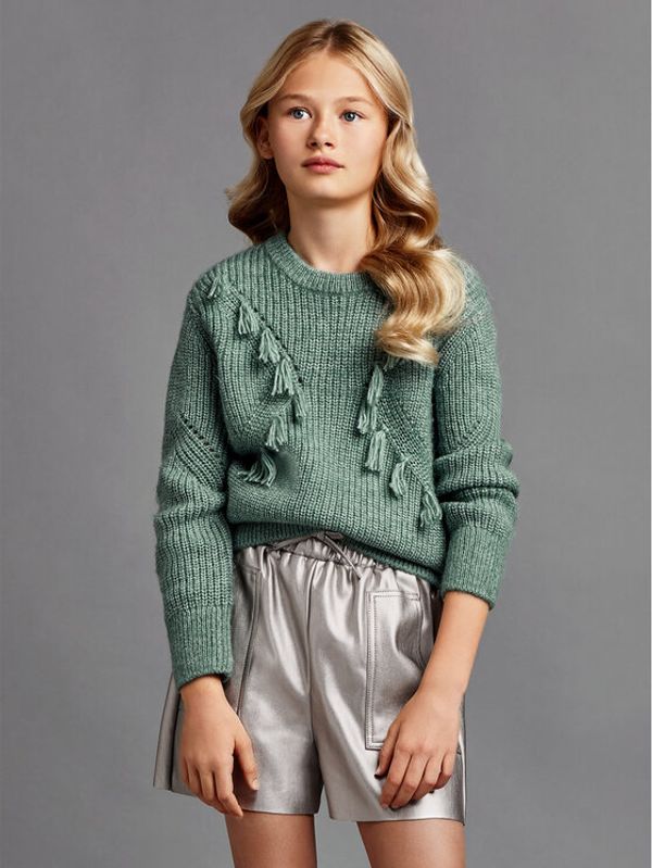 Mayoral Mayoral Шорти от имитация на кожа 7206 Сребрист Regular Fit