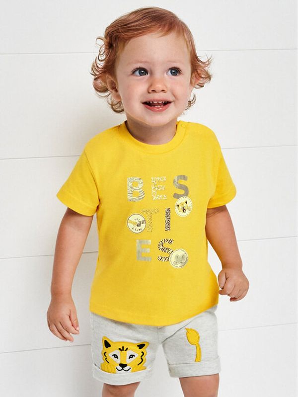 Mayoral Mayoral Шорти от плат 1229 Сив Regular Fit