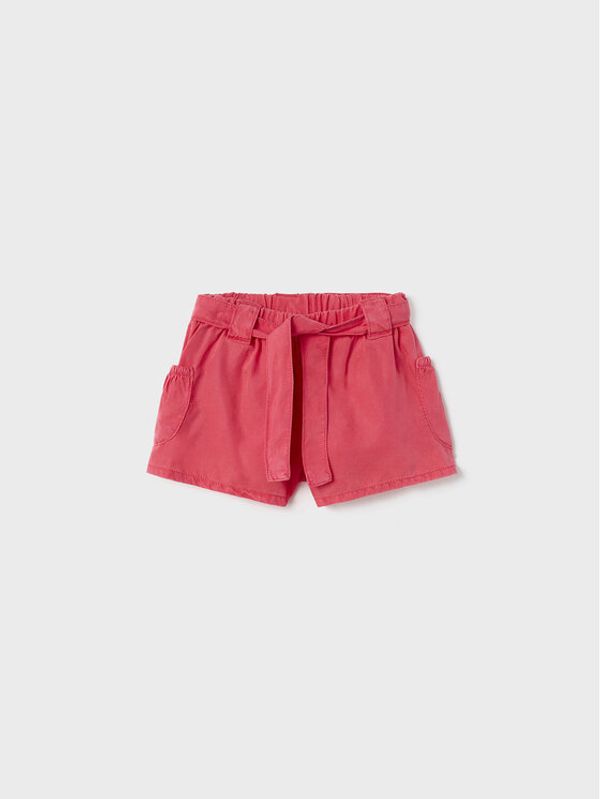 Mayoral Mayoral Шорти от плат 1274 Червен Regular Fit