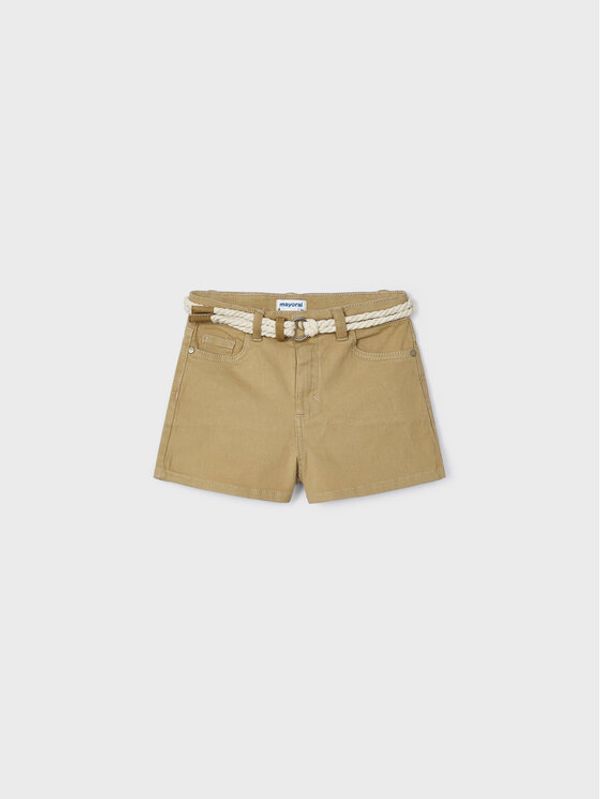 Mayoral Mayoral Шорти от плат 234 Бежов Regular Fit