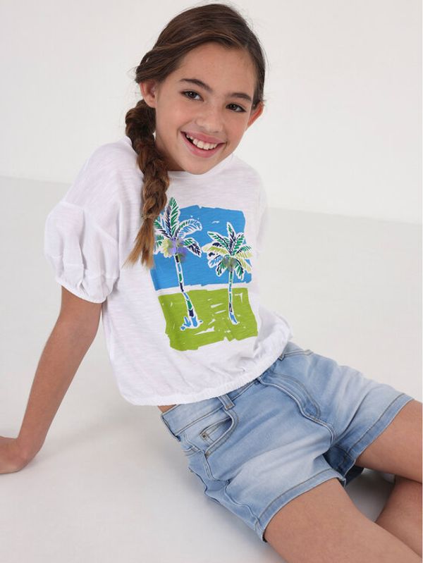 Mayoral Mayoral Шорти от плат 235 Син Regular Fit