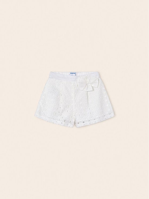 Mayoral Mayoral Шорти от плат 3201 Бял