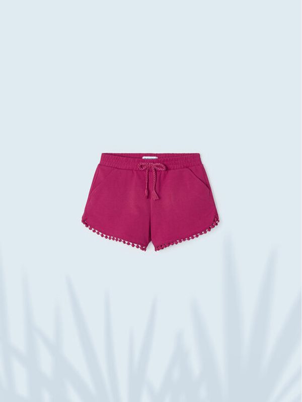 Mayoral Mayoral Шорти от плат 607 Бордо Regular Fit