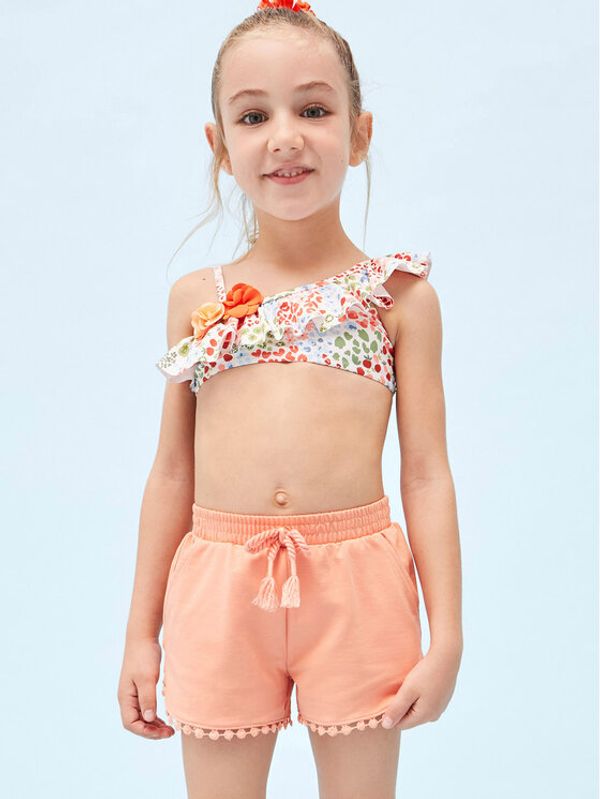 Mayoral Mayoral Шорти от плат 607 Оранжев Regular Fit