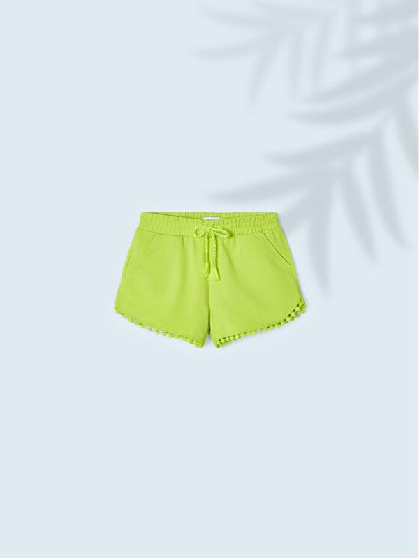 Mayoral Mayoral Шорти от плат 607 Зелен Regular Fit
