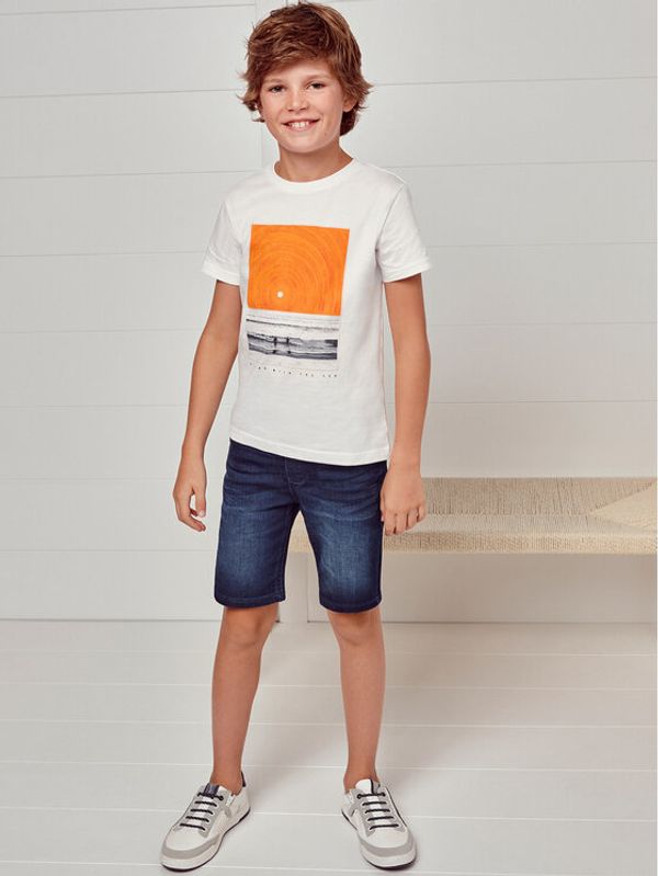 Mayoral Mayoral Шорти от плат 6213 Тъмносин Regular Fit