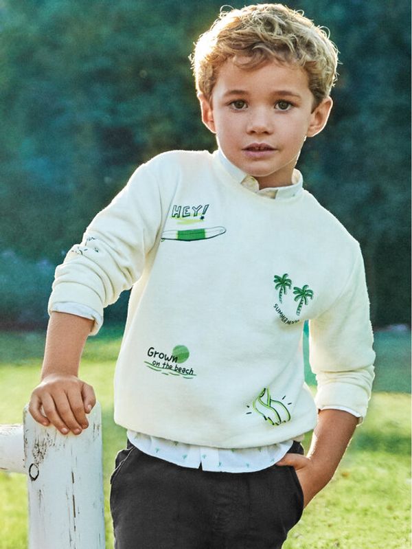 Mayoral Mayoral Суитшърт 3447 Бял