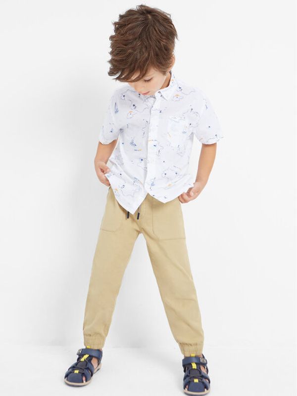 Mayoral Mayoral Текстилни панталони 3521 Бежов Skater Fit