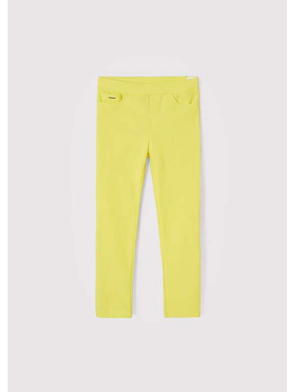 Mayoral Mayoral Текстилни панталони 3586 Жълт Super Skinny Fit
