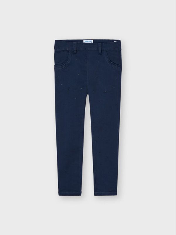 Mayoral Mayoral Текстилни панталони 4737 Тъмносин Slim Fit