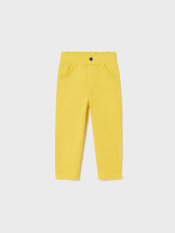 Mayoral Mayoral Текстилни панталони 550 Жълт