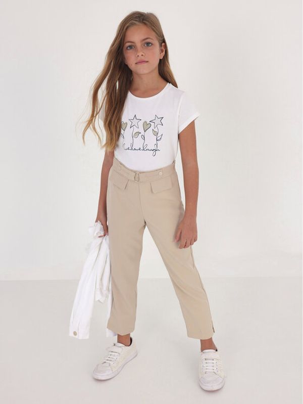 Mayoral Mayoral Текстилни панталони 6578 Бежов