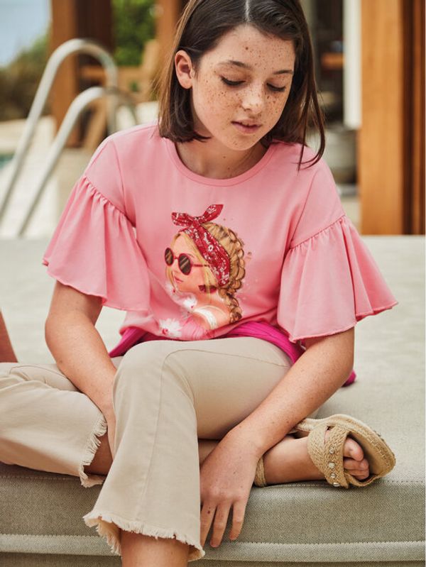 Mayoral Mayoral Текстилни панталони 6579 Бежов