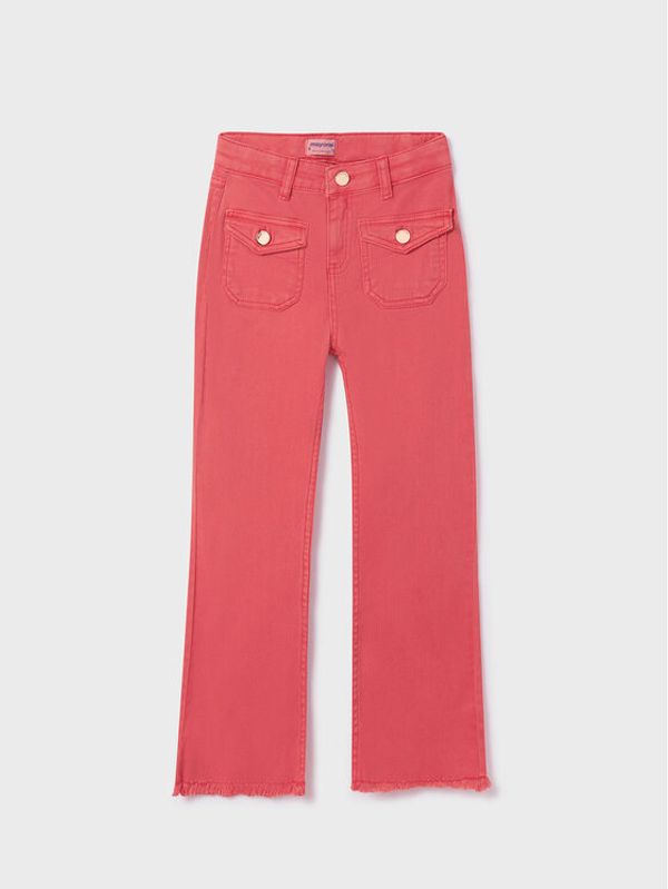 Mayoral Mayoral Текстилни панталони 6579 Коралов