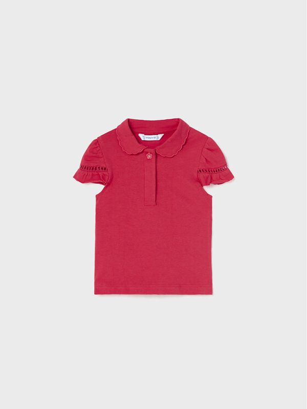 Mayoral Mayoral Тениска с яка и копчета 1191 Червен Regular Fit