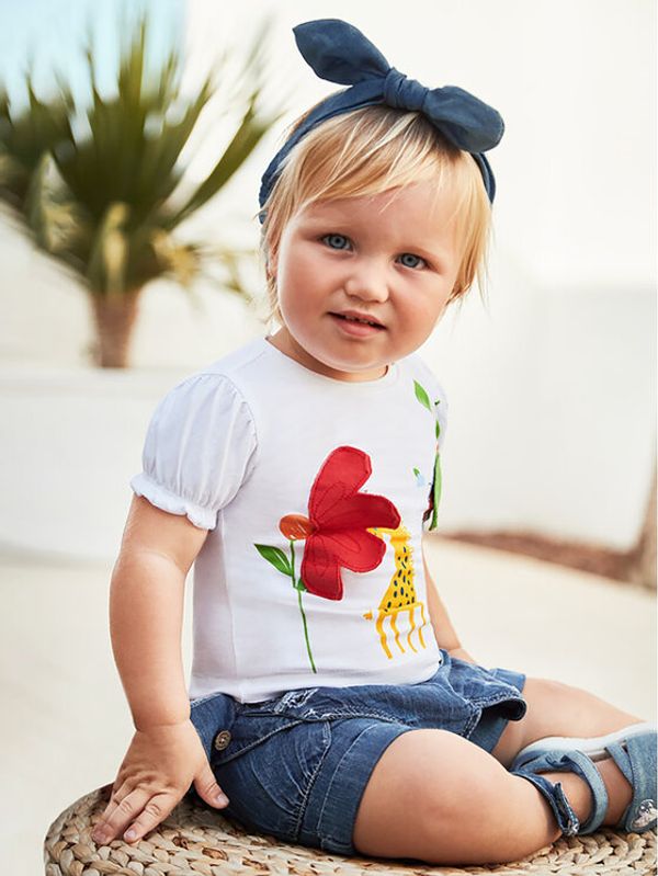 Mayoral Mayoral Тишърт 1028 Бял Regular Fit