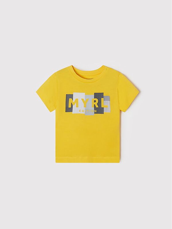 Mayoral Mayoral Тишърт 106 Жълт Regular Fit