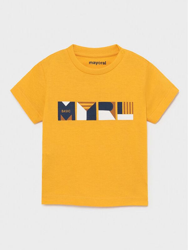 Mayoral Mayoral Тишърт 106 Жълт Regular Fit