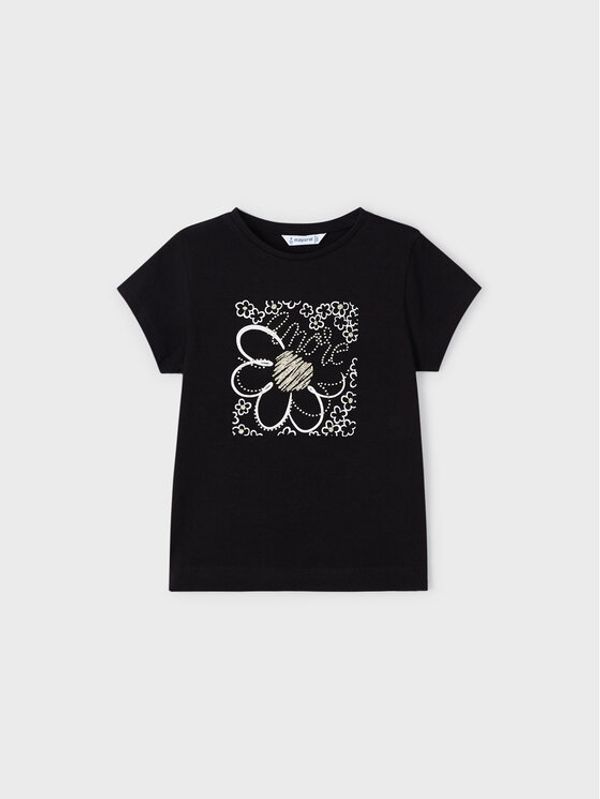 Mayoral Mayoral Тишърт 174 Черен Regular Fit