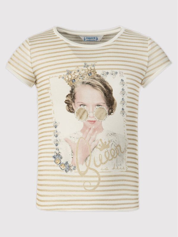 Mayoral Mayoral Тишърт 3010 Златист Regular Fit