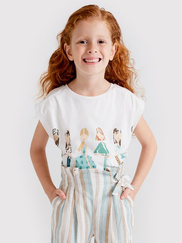 Mayoral Mayoral Тишърт 3032 Бежов Regular Fit