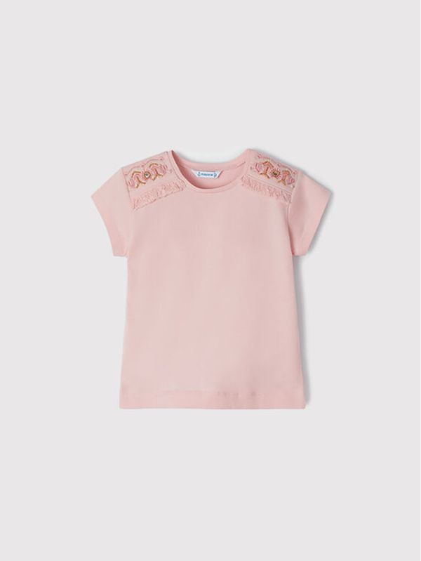 Mayoral Mayoral Тишърт 3036 Розов Regular Fit