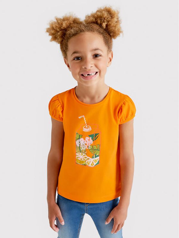 Mayoral Mayoral Тишърт 3047 Оранжев Regular Fit