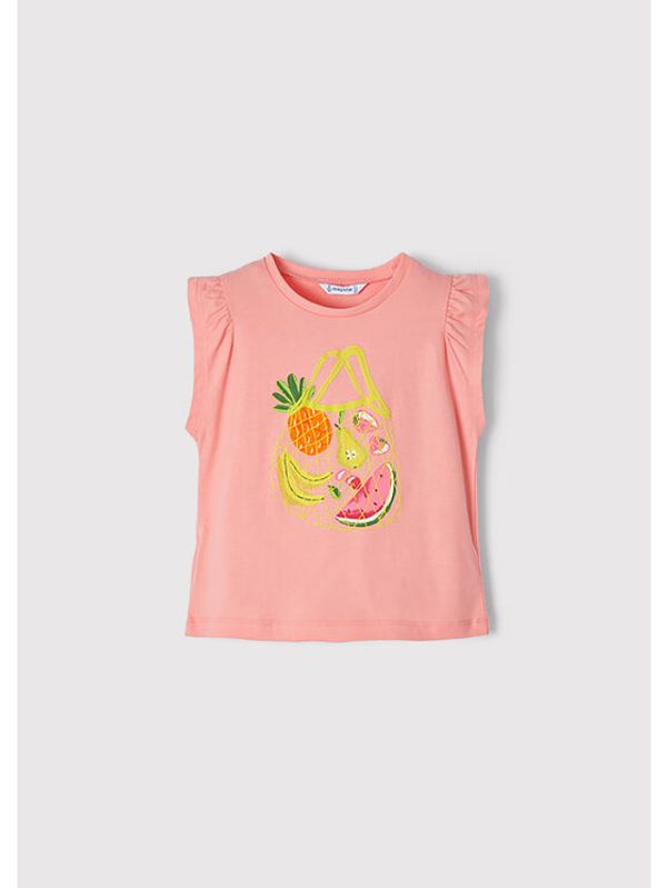 Mayoral Mayoral Тишърт 3053 Оранжев Regular Fit