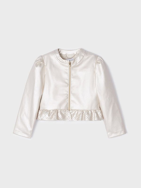 Mayoral Mayoral Яке от имитация на кожа 3437 Екрю