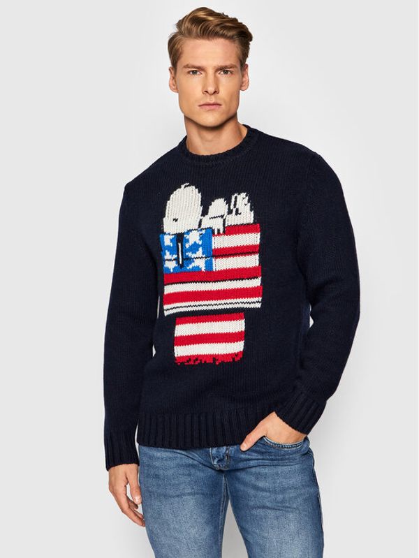 MC2 Saint Barth MC2 Saint Barth Пуловер Bombardino BOMD001 SNUS61 Тъмносин Regular Fit