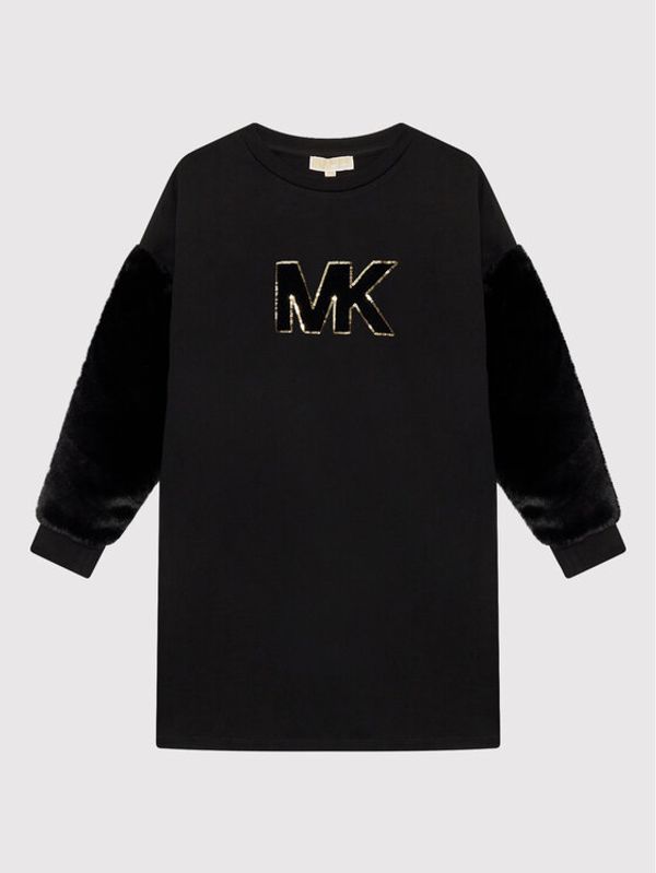 MICHAEL KORS KIDS MICHAEL KORS KIDS Ежедневна рокля R12121 S Черен Regular Fit