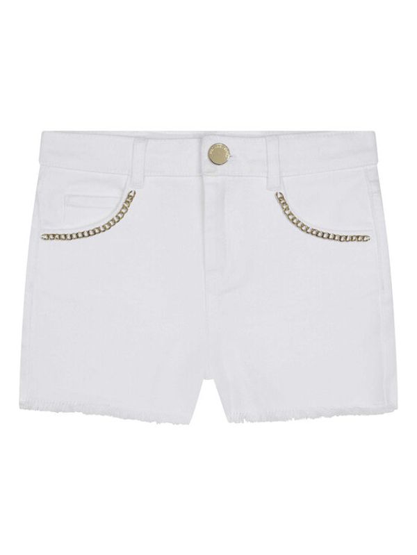 MICHAEL KORS KIDS MICHAEL KORS KIDS Шорти от плат R14139 S Бял Regular Fit