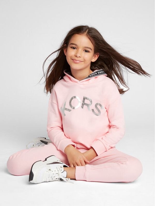 MICHAEL KORS KIDS MICHAEL KORS KIDS Суитшърт R15173 S Розов Regular Fit