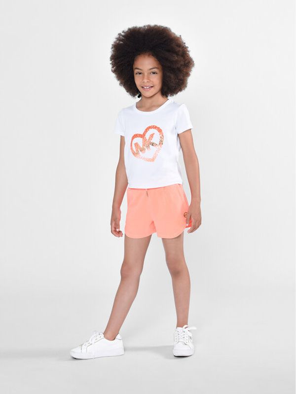 MICHAEL KORS KIDS MICHAEL KORS KIDS Тишърт R15185 S Бял Regular Fit