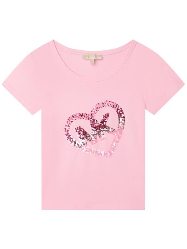 MICHAEL KORS KIDS MICHAEL KORS KIDS Тишърт R15185 S Розов Regular Fit