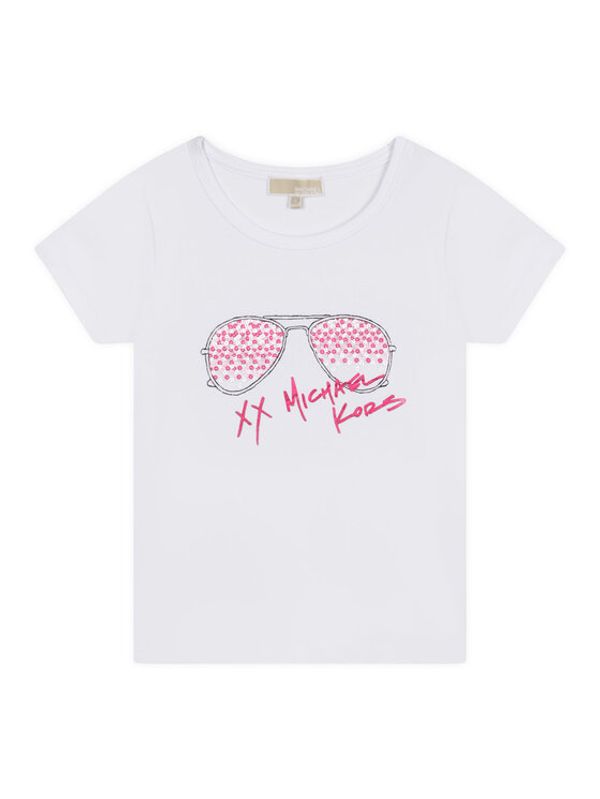 MICHAEL KORS KIDS MICHAEL KORS KIDS Тишърт R15192 S Бял Regular Fit