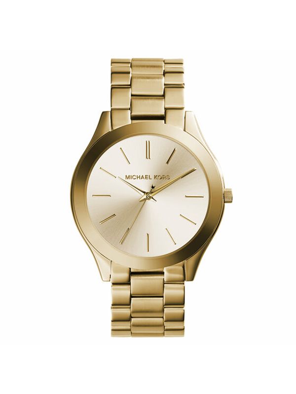 Michael Kors Michael Kors Часовник Slim Runway MK3179 Златист
