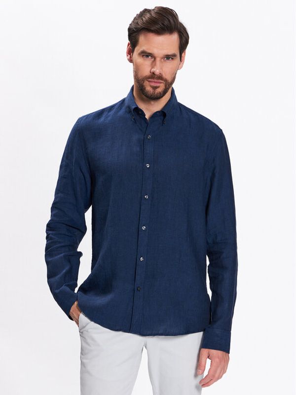 Michael Kors Michael Kors Риза CS1400H4YT Тъмносин Regular Fit