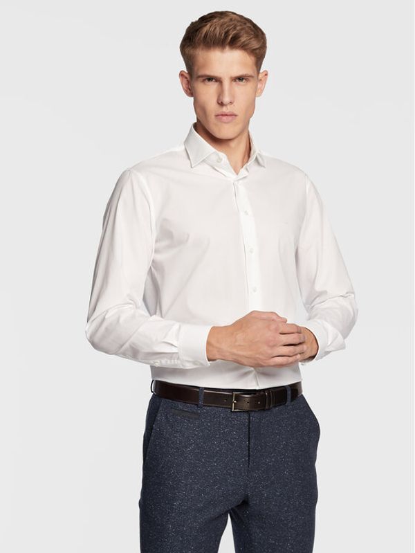 Michael Kors Michael Kors Риза MD0MD90435 Бял Modern Fit