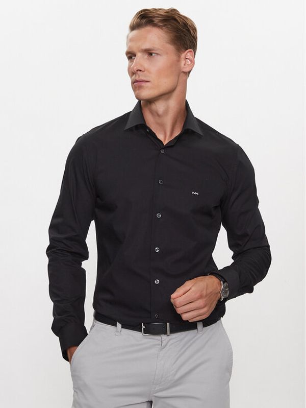 Michael Kors Michael Kors Риза MK0DS01204 Черен Slim Fit