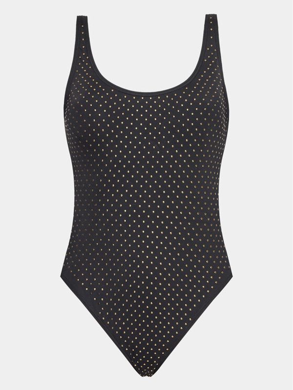 MICHAEL Michael Kors MICHAEL Michael Kors Бански костюм Glam Deco Scoopneck MM1M396 Черен