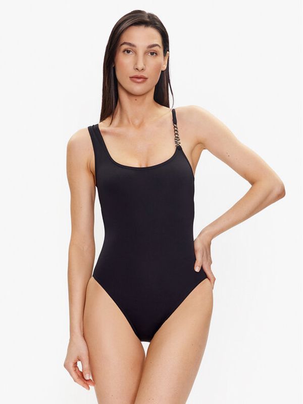 MICHAEL Michael Kors MICHAEL Michael Kors Бански костюм Logo Chain MM1K621 Черен